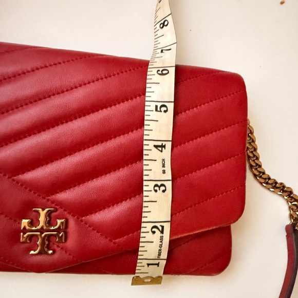 Tory Burch Red Quilted Clutch - Picture 8 of 10